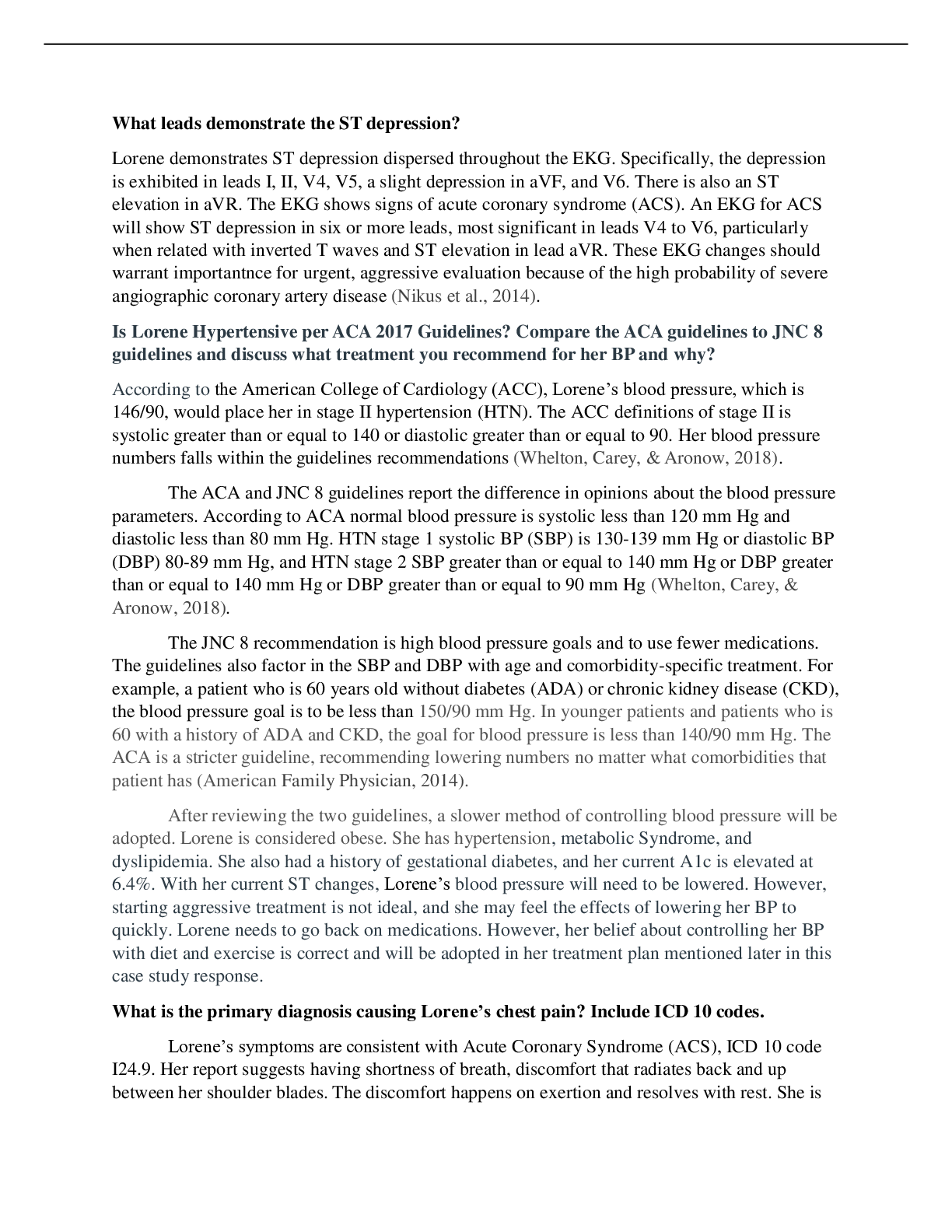 Preview image for NR 603 Week 3 Case Discussion Cardiovascular - Latest Spring 2022-2023 complete solution..